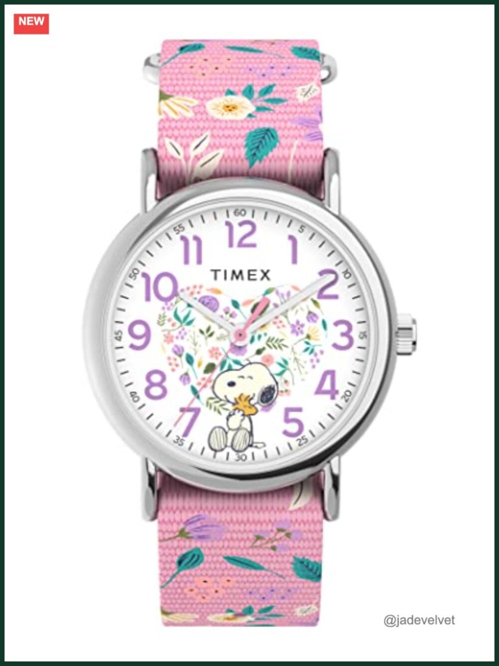 Timex Peanuts in Bloom Women's Weekend Quartz Watch 38mm Pink Strap
